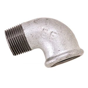 Boutt&eacute; Coude &agrave; visser galva m&acirc;le/femelle 26/34 mm