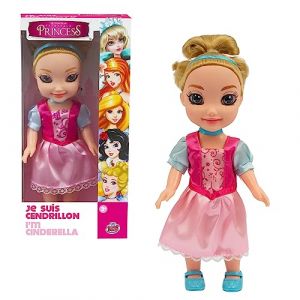 FAIRYTALE PRINCESS, Poupée 25 cm, avec Tenue de Princesse et Accessoires, Modèle Cendrillon, Jouets pour Enfants à partir de 3 Ans, GIOCHI PREZIOSI, FAT003