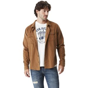 Von Dutch Chemise Chemise homme en velours c&ocirc;tel&eacute; Fard