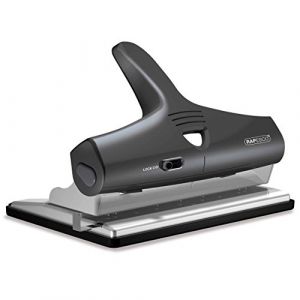 Rapesco 1205 ALU Perforatrice Réglable 2, 3 et 4 Trous, Capacité de 32 Feuilles, Noir