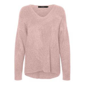 Vero Moda Décolleté En V Pull En Maille Women pink Sepia Rose - Taille M