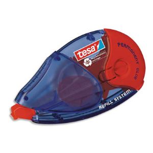 Tesa Roller de colle permanente Ecologo rechargeable recycle 14m x 8.4 mm