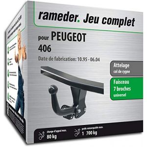 Auto-Hak Rameder Attelage col de cygne + faisceau universel 7 broches - PEUGEOT 406