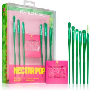 Real Techniques Nectar POP SO Jelly Brosse DE Maquillage Pour LES Yeux LOT 7 pz