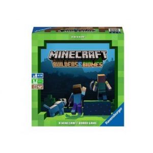 Ravensburger Minecraft Builders & Biomes, Le Jeu de plateau 2 a 4 joueurs - Jeu de societe - Version francaise