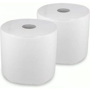 Sifam Rouleau d'Essuie Tout Micro Gaufré 2 Plis - Blanc (Vendu par Lot de 2)