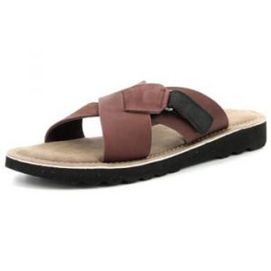 Kickers Sandales Cuir Kick Nostra Marron - Couleur Marron - Taille 40