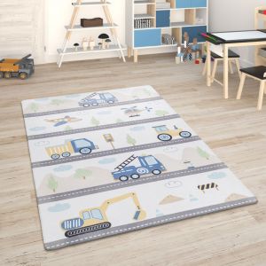 Paco Home - Tapis Chambre Enfant Tapis De Jeux Tapis Bébé Tapis Enfant Route Tapis De Jeux 155x230 cm, Multicolore
