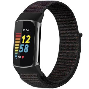 IMoshion Bracelet en nylon Fitbit Charge 5 / Charge 6 - Taille S - Noir