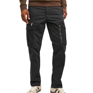 Jack & Jones Pantalon Cargo Kane Noah - Resserr&eacute; aux Chevilles Black L Black L