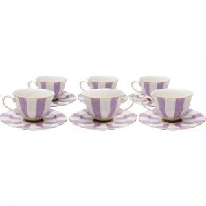 Kare Design Tasses à café Harlequin violettes set de 6