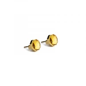 Boucles d'oreilles thalassa citrine