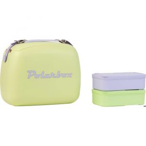 Glaci&egrave;re Lunchbox 6L Vert Pop d&eacute;tails bleu POLARBOX