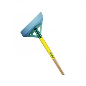 Leborgne Grattoir Batipro 50 cm - Lame Acier Trempé Extra-Dur - Douille Renforcée - Sans Manche - Angles Arrondis - Lame Pliée pour 2 Angles de Travail - Racle et Nettoie Coffrages et Dalles Béton