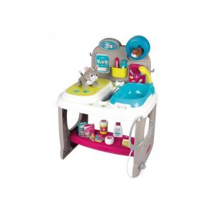Smoby Centre veterinaire 18 accessoires et 2 peluches - clinique soins animaux - cabinet medical docteur - set jouet imitation et carte
