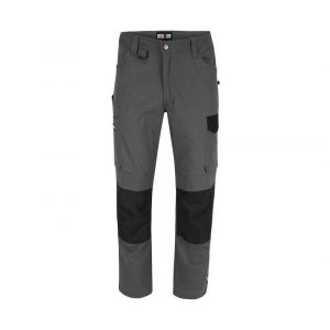 Herock Pantalon de travail multipoche dero gris extensible et confortable Gris 44