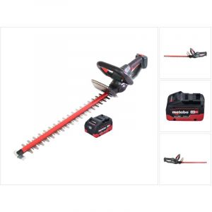 Metabo HS 18 LTX 65 Taille-haie sans fil 18 V 63 cm + 1x Batterie 5,5 Ah - sans chargeur