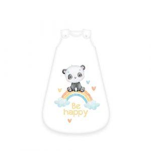 Herding Babybest Gigoteuse, motif Panda Arc-en-ciel, 90 cm, fermeture éclair sur le côté et boutons-pression