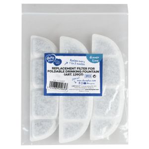 Filtre pour fontaine pour chien et chats pliable Duvoplus