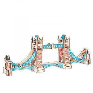 Dam Puzzle 3d xl en bois pont de la tour de londres 105 pi&egrave;ces 56,4x84x21,4 cm.