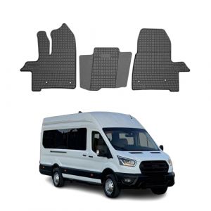 Omac Tapis de Sol pour Ford Transit 2019-2025 Caoutchouc Noir