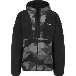 Columbia Backbowl Sherpa Full Zip Hoodie - Veste polaire taille S, noir/gris