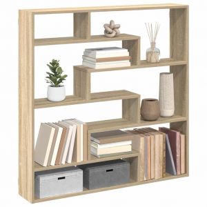 VidaXL Étagère Cube Murale 7 Compartiments Chêne Sonoma