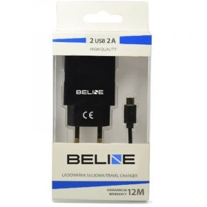 BELINE Xiadowarka Sieciowa 2xusb + USB-c 2a Czarna Marque