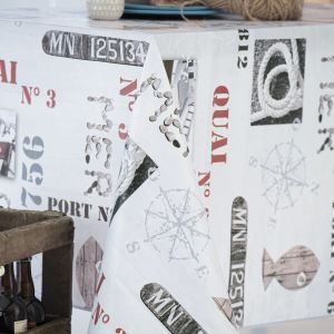 Calitex Toile Cir&eacute;e Cordage Finition Biais 140x200 cm