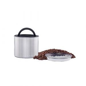 Bocal conservation grains de café / 250g - acier - argenté