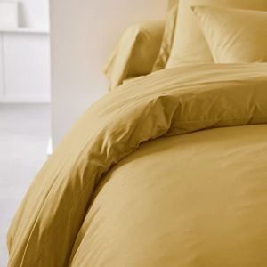 Today Housse de couette 100% coton essential - jaune ocre 240X220
