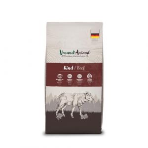 Venandi Animal Premium nourriture sèche pour chat, bœuf, avec beaucoup de viande fraîche, nourriture sèche, sans céréales, paquet de 1 (1 x 1,5 kg)