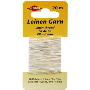 KLEIBER Fil de lin, 20 m, blanc