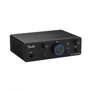 Fender Quantum LT 2 | Interface audio USB-C pour la production musicale, pr&eacute;ampli micro MAX-HD, entr&eacute;e instrument, pilotes &agrave; faible latence, boucle, sorties &eacute;quilibr&eacute;es, ampli casque, Mac & PC