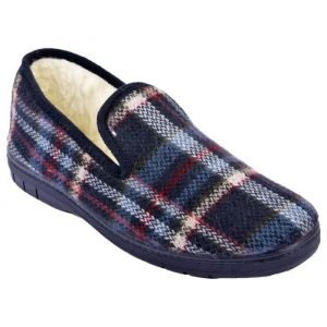 Charentaises - OZABI - MU9984 - Pantoufles Fourrées - Confortables - Semelle Rigide