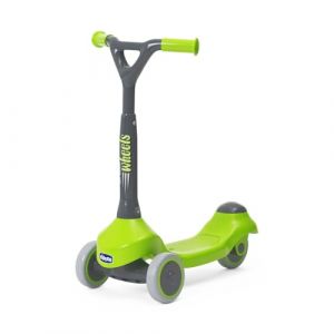 Chicco My First Scooter Trottinette pour Enfants, Trottinette d'&eacute;veil pour Enfants, l&eacute;g&egrave;re et Facile &agrave; Transporter, Base antid&eacute;rapante, 2-4 Ans, 3 Roues caoutchout&eacute;es, Max 20 kg, id&eacute;e Cadeau