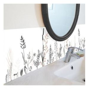 99 DECO - Cr&eacute;dence salle de bain adh&eacute;sive VEGETALIST - lot de 2