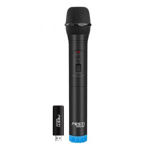 Système microphone sans fil - festisound wmk3vhf via usb - technologie vhf