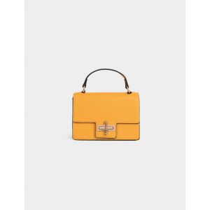 Morgan Sac &agrave; main Jaune Femme Lock