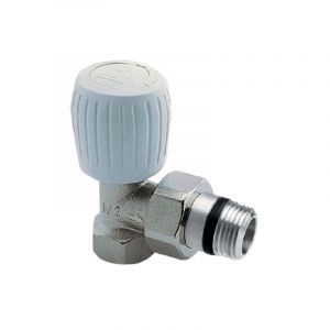 Orkli Robinet de radiateur &eacute;querre nickel&eacute; 3/4'' 1135