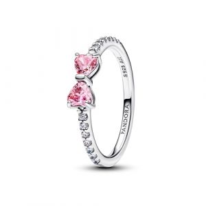 Pandora Bague Nœud Rose Scintillant - Taille 50