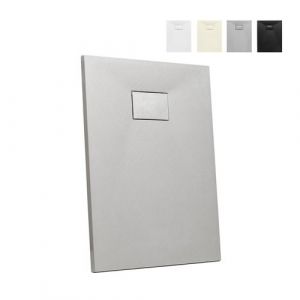 Image de Receveur de douc rectangulaire à l'italienne 100x80 STone couleur:Gris