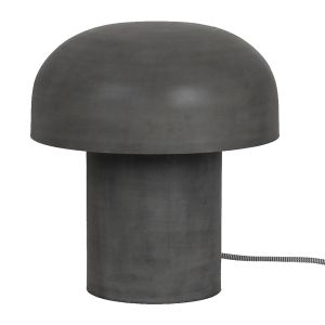 Decoclico Factory - Lampe à poser champignon en métal finition galva - Gris