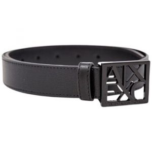 Armani Exchange Ceinture de taille moyenne Black Susi pour femme, Noir, 85 cm