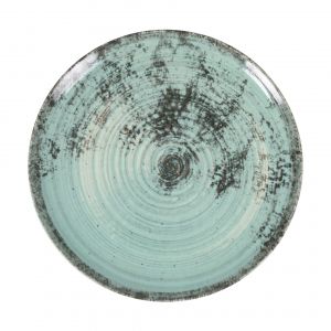 6 assiettes plates 26cm Aspe Turquoise La Mediterranea