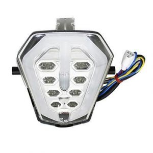 REPLAY FEU ARRIERE MOTO POUR SUZUKI 1000 GSX-R DEPUIS 2017 TRANSPARENT A LEDS AVEC CLIGNO INTEGRE -HOMOLOGUEAVOC