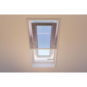 Bruynzeel S500 Moustiquaire de fenêtre plissée - Blanc - 103 x 155 CM