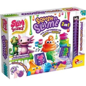 Lisciani Giochi SLUMI Science - Squishy & Slime 2 en 1 - Kit Expériences Scientifiques Enfants dès 6 Ans - Coffret Slime - Kit Créatif Slime DIY - Jouet Squishy à Personnaliser Soi-même