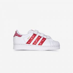Adidas Superstar Ii Cf Led Alice In Wonderland Blanc/rouge - Enfant -