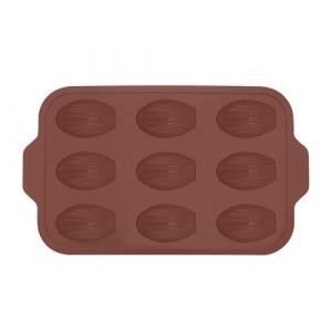 Moule pour 9 madeleines en silicone platine Vintage Maroon 37x23x2cm